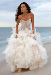 beach wedding dresses